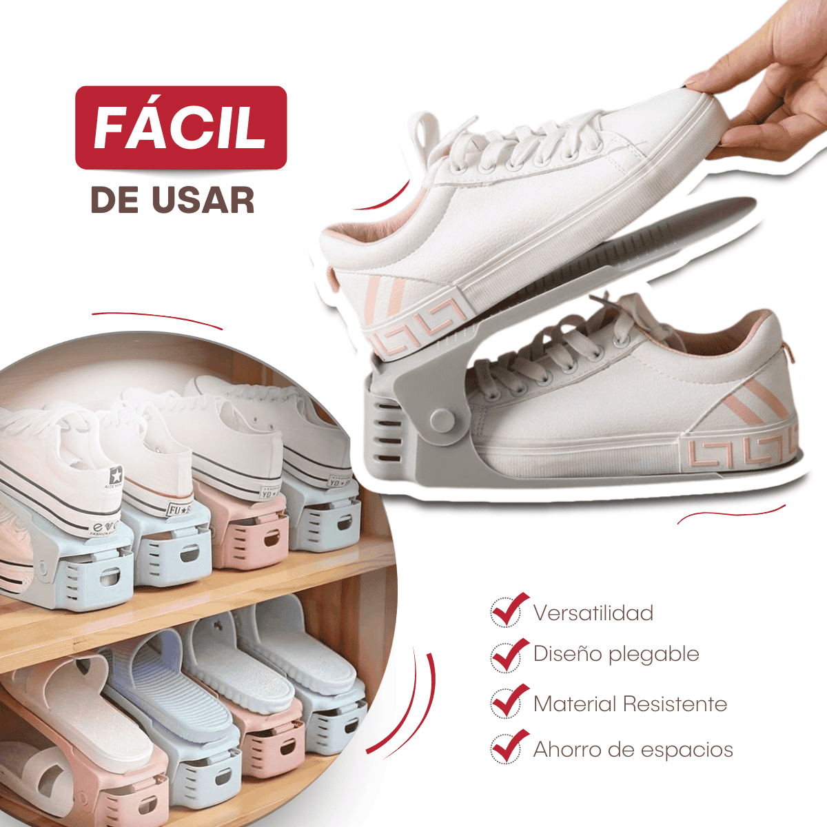 ORGANIZADOR DE ZAPATOS X8