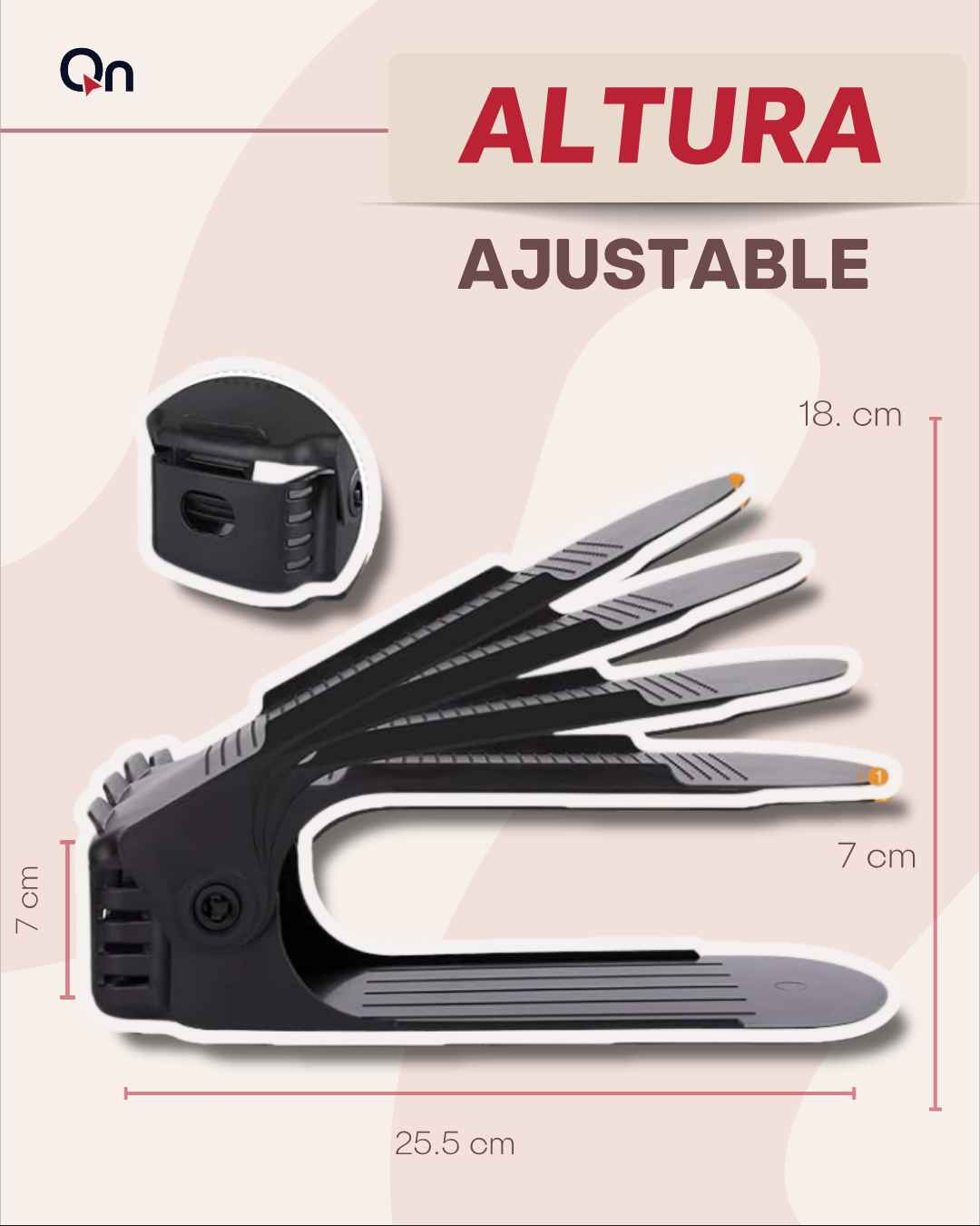 NIVELES DE ALTURA ORGANIZADOR DE ZAPATOS